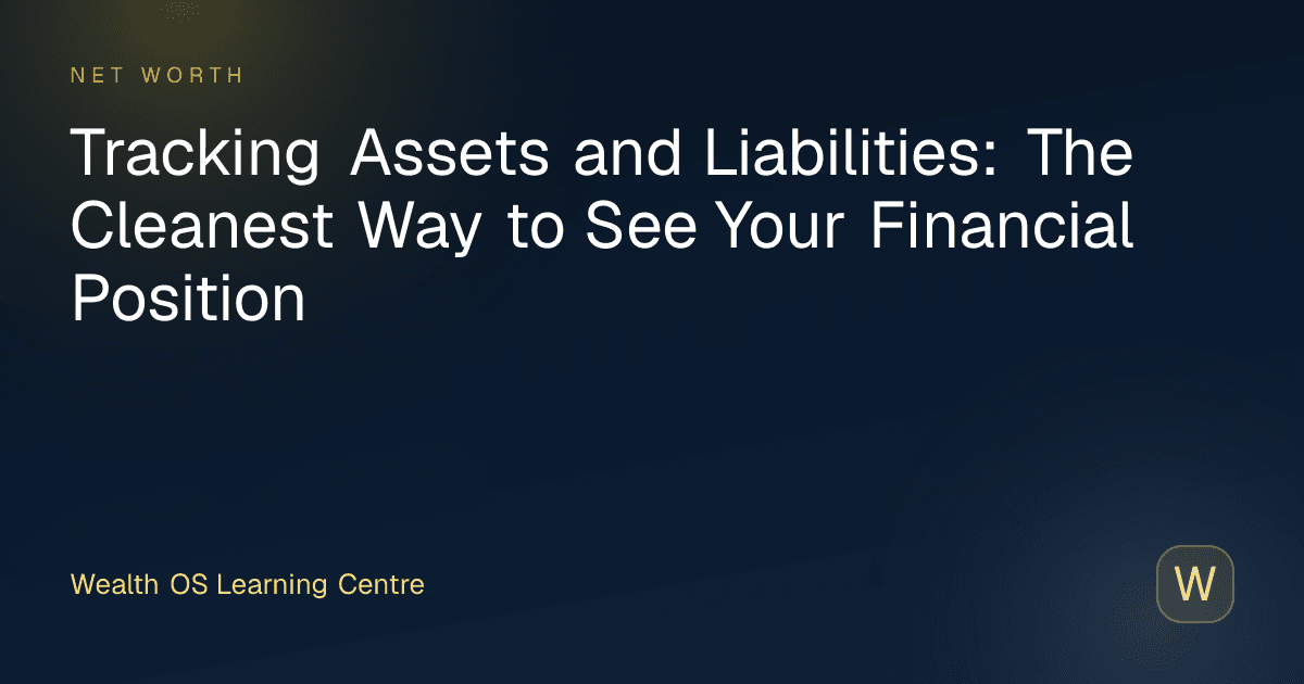 Tracking Assets and Liabilities: The Cleanest Way to See Your Financial Position